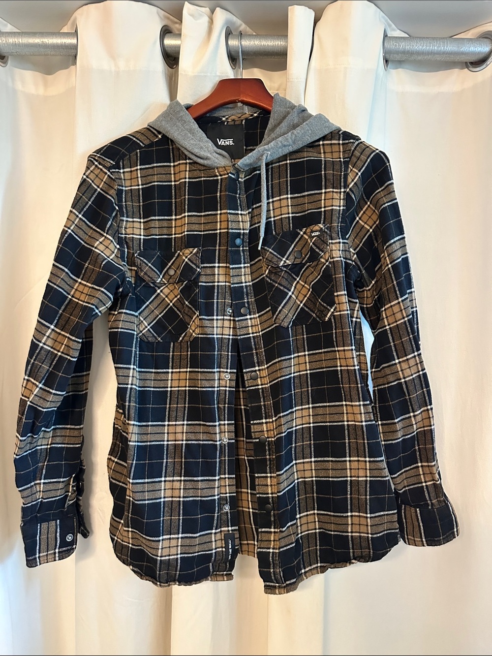 Vans hooded flannel